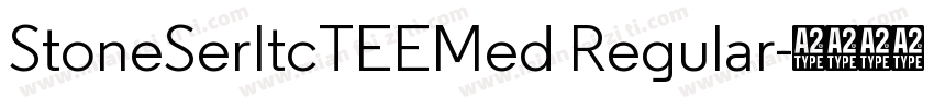 StoneSerItcTEEMed Regular字体转换